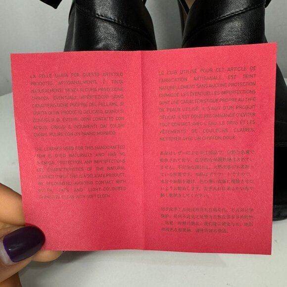 Valentino Open-Toe Black Leather Heels w/ Side Bow | Size 40 - Picture 10 of 11